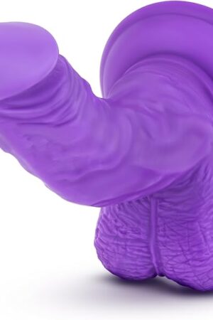 Eden Sex Toys - Realistic Silicone Dildo - 7 Inch - Curved Shaft for G-Spot, P-Spot, Clitoral & Anal Play - Strap-On Penis with Strong Suction Cup for Hands-Free - Adult Pleasure Toy Unisex - Purple