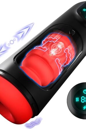 Automatic Male Masturbator Sex Toys - Adult Toys Pocket Pussies with 8 Thrusting & Vibrating Modes for Penis Trainging, Men Sex Toy Male Stroker