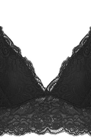 Women's Floral Lace Padded Bralette Sexy Mesh Deep V Neck Camisole Bustier Tops Wirefree Going Out Crop Top Lingerie