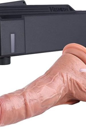 Hismith 95? Squirting Dildo, APP Controlled Lubricant Applicator, 7? Insertable Length Silicone Ejaculating Dildos with Kliclok System