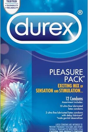 Durex Pleasure Pack Condom, 12 Count