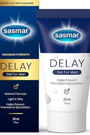 Delay Gel for Men - Ultimate Pleasure & Performance Enhancer, Long-Lasting Sex, Stamina, and Climax Control - Male Sensitivity Gel, Delay Cream to Last Longer, Water-Based Lubricant - 1 Oz