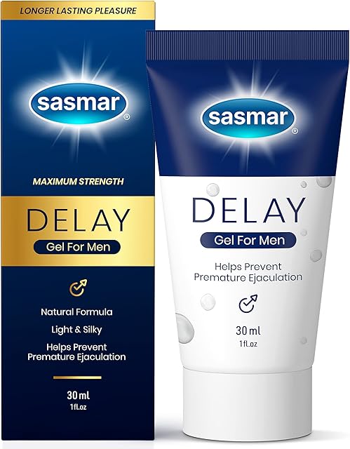 Delay Gel for Men - Ultimate Pleasure & Performance Enhancer, Long-Lasting Sex, Stamina, and Climax Control - Male Sensitivity Gel, Delay Cream to Last Longer, Water-Based Lubricant - 1 Oz