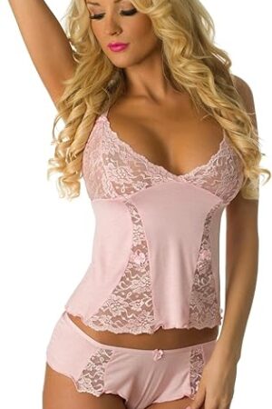 by Lingerie Diva Deep Desires Sexy Cami and Boyshort Panty Lingerie Set 3210