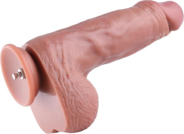Hismith 11.2" Dual-Density Dildo, 8.2" Insertable Realistic Penis with KlicLok System, Hands-Free Play Soft Sex Toy - Amazing Series