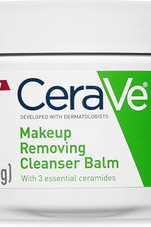 CeraVe Cleansing Balm Makeup Remover, Waterproof Makeup Remover With Ceramides & Plant-Based Jojoba Oil To Nourish & Hydrate, Non-Comedogenic & Fragrance Free, 13 Oz