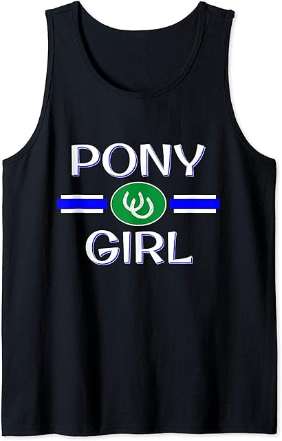 Human PetPlay Pony Girl, BDSM Submissive PonyPlay Fetish Tank Top
