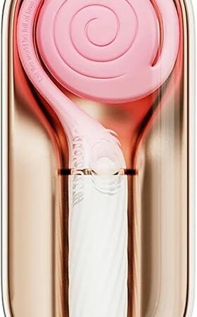 Dual-Function Portable Masturbation Massager for Women - Warmth, 6-Frequency Suction and Electromagnetic Pulse, Rechargeable Adult Wellness Device, Adult Sex Toy for Women Vibrator (Pink)