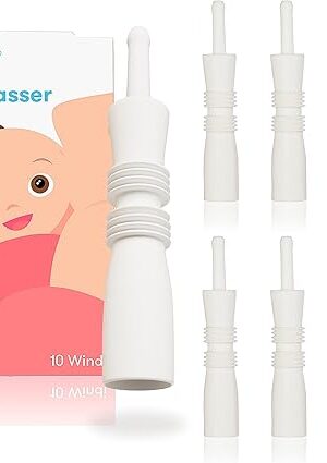 Frida Baby Windi Gas Passer, Baby Gas Relief, Colic Baby Relief, Made in USA, 100% Natural, Safe & Effective Instant Constipation Relief for Babies & Infants, 10ct