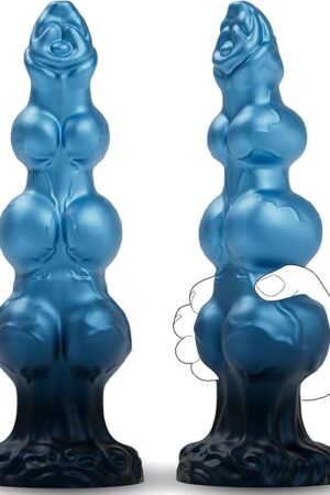 96" Huge Monster Dog Knot Dildo - Giant Fantasy Horse Silicone Dildos for Anal & G-Spot, Massive Knotted Dragon Sex Toys Prostate Massager with Strong Suction Cup, Adult Toy for Men Women Couples