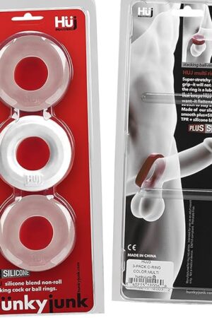 HUJ3 Penis Ring 3PK White Ice