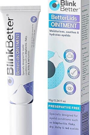 BetterLids Eyelid Ointment ? Intense Oat Complex with Shea Butter & Panthenol - Hydrates, Nourishes & Soothes ? Moisturizing Care for Dry, Itchy, Red, Sensitive, Flaky Skin Around the Eyes - 035 oz