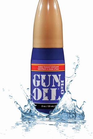 Gun Oil Water Based Lube 8 Ounce Premium Personal Lubricant, Long Lasting Non Staining Toy Safe Paraben Free Intimate Lubes for Women Men & Couples