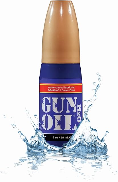 Gun Oil Water Based Lube 8 Ounce Premium Personal Lubricant, Long Lasting Non Staining Toy Safe Paraben Free Intimate Lubes for Women Men & Couples