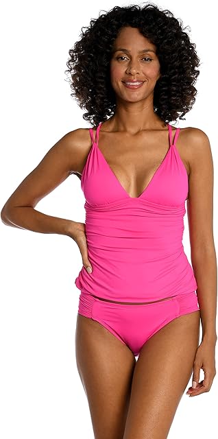 Women's Island Goddess Over The Shoulder Tankini Swimsuit Top