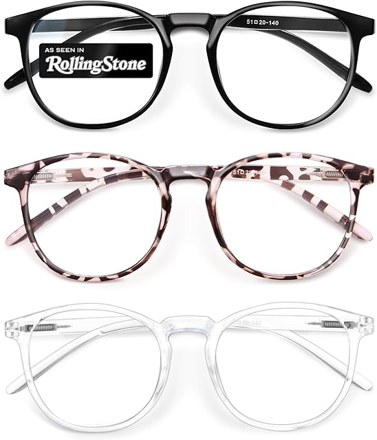 IBOANN Iconic Blue Light Glasses for Woman - Computer Glasses up to 99% Blue Light Blocking - Anti Eyestrain & UV Glare