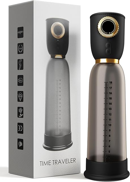 Electric Penis Pump, Male Sex Toy Sex Toys for Men Penis Pumps with 6 Training Modes & 5 Suction Intensities, Penis Enlarge Vacuum Pump Male Penis Extender Male Masturbator Air Pressure Sex Toy