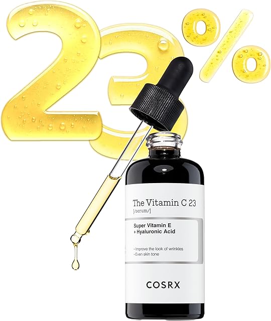 COSRX Pure Vitamin C 23% Serum with Vitamin E & Hyaluronic Acid, Brightening & Hydrating Facial Serum for Fine Lines, Uneven Skin Tone & Dull Skin, 07oz/20g, Korean Skin Care