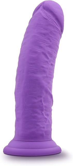 Eden Adult Sex Toy - Realistic Silicone Dildo - 85 Inch - Strong Suction Cup for Hands-Free Play - Soft Thick & Flexible Penis for Anal, Vaginal, & G-Spot Stimulation - Women, Men, Couples - Purple