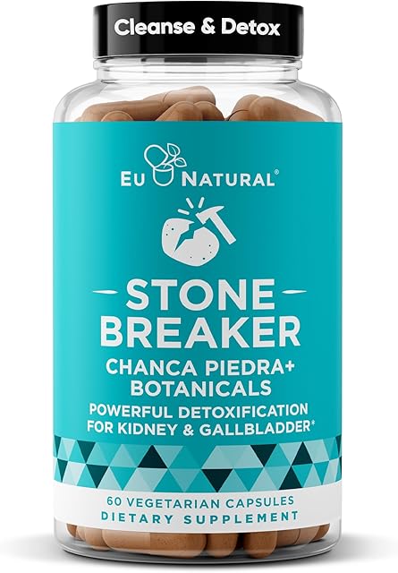 Chanca Piedra Stone Breaker ? Natural Dissolver, Kidney Cleanse & Gallbladder Supplement ? Detoxify Urinary Tract, Flush Impurities, Clear System ? 60 Vegan Soft Capsules