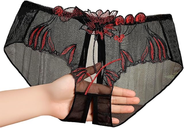 Womens Sexy Cheeky Panties Thongs Lace Tangas Low Rise Lingerie Naughty Briefs Underwear