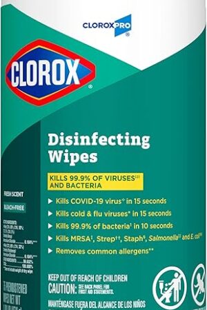 CloroxPro Clorox Disinfecting Wipes, Fresh Scent, 75 Count (Package May Vary)