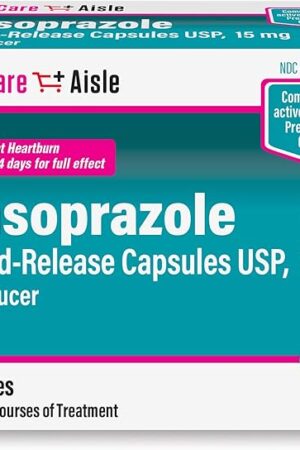 HealthCareAisle Lansoprazole 15 mg - 42 Delayed-Release Capsules - Acid Reducer, Treats Frequent Heartburn