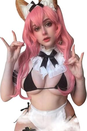 French Maid Lingerie Japanese Role Play Sexy Outfit Babydoll Lolita Dress