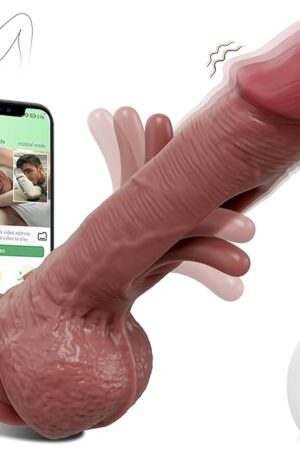 8.3'' Vibrating Realistic Dildos Sex Toys - Silicone Anal Dildo with 9 Flapping & 9 Vibrating, Strong Suction Cup G Spot Vibrator Dildo for Vagina Anal Stimulation, Sex Toy Adult Toys for Women Men