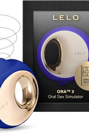 LELO ORA 3 Oral Sex Toy, Tongue Toy for Woman, Sensual Clit Licker and Personal Stimulator for Oral Sex, Tongue Vibrator for Women, Midnight Blue