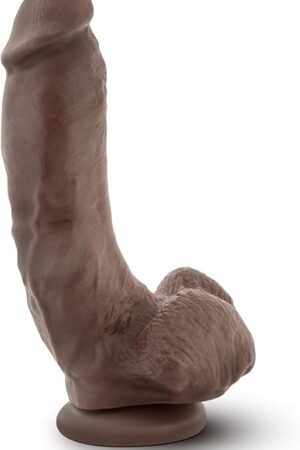 Eden Adult Sex Toys - Realistic Dildo 9 Inch - Big Thick Thrusting Dildo for Clitoral Vagina & Anal Stimulation with Strong Suction Cup - Lifelike Huge Penis for Women Men & Couples Pleasure - Brown