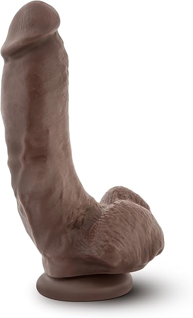 Eden Adult Sex Toys - Realistic Dildo 9 Inch - Big Thick Thrusting Dildo for Clitoral Vagina & Anal Stimulation with Strong Suction Cup - Lifelike Huge Penis for Women Men & Couples Pleasure - Brown