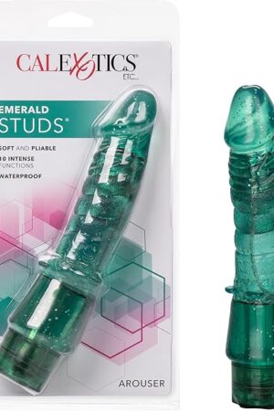 CalExotics Emerald Studs Multi-Function Stimulator, Arouser, 7"