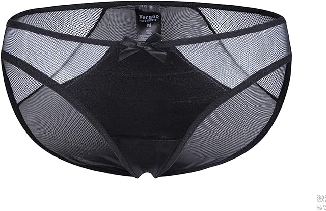 Crotchless Comfort Mesh Panties Briefs Lace with Bow