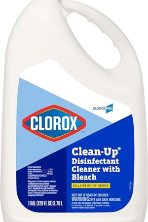 CloroxPro Clorox Clean-Up Disinfectant Cleaner with Bleach Refill, 128 Ounces (Package May Vary)