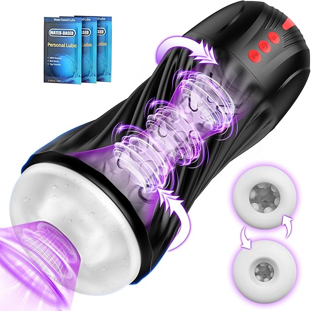 Automatic Male Masturbator Sex Toys for Men - ACUMUM Male Masterbator Blowjobsex Machine Sex Toy, Hands Free Masturbators Pocket Pussy Male Stroker with 5 Sucking & 10 Vibrating Modes