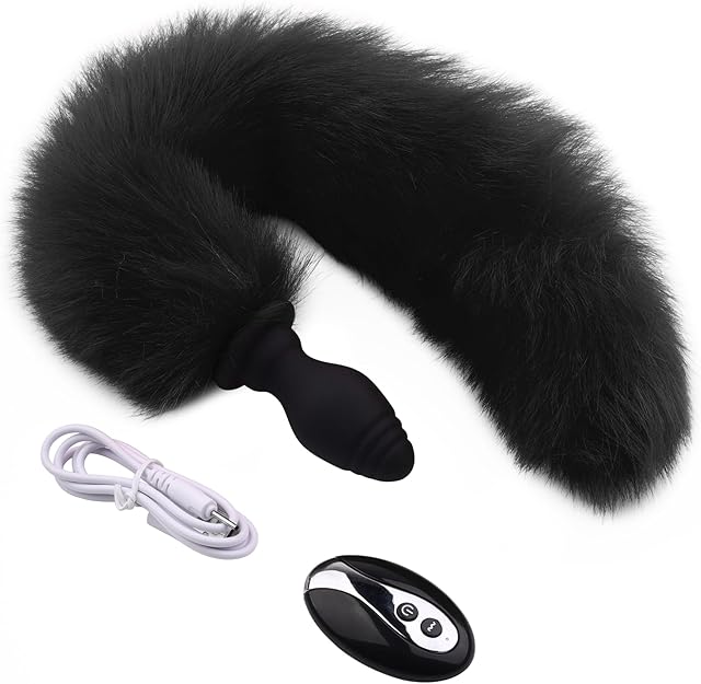 Anal Plug Vibrator Fox Tail Butt Plug Silicone Anal Anus Toys Sex Toys for Women
