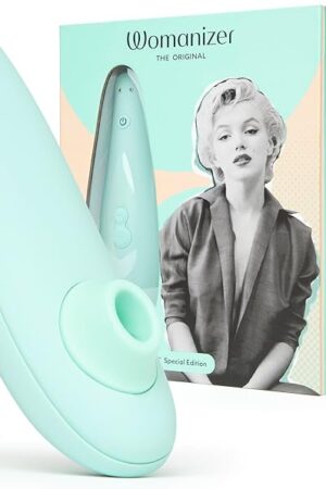 Womanizer x Marilyn Monroe Special Edition Clitoris Vibrator for Women | Clit Sucker Adult Toys | Vibrating Sex Toy | Clitoral Stimulator with 12 Suction Speeds | Waterproof & Rechargeable|Mint
