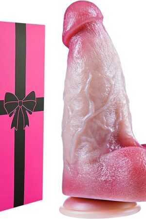 3 Inch Diameter Extra Large Huge Thick Dildo Adult Sex Toy for Women, Soft Silicone Realistic Giant Big Dildo with Suction Cup, Extra Wide Fat XXL Shower G-Spot-Dildo Anal Toy for Men Gay Couples