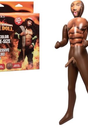 CalExotics Sizzling Sergeant Love Doll Blow-up Sex Doll - Brown