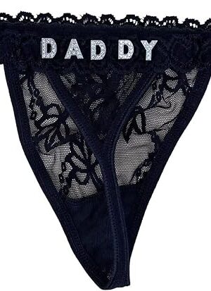Custom Thong Special Word Daddy Rhinestone Thong Personalized Panties G-String Womens Sexy Underwear Thongs