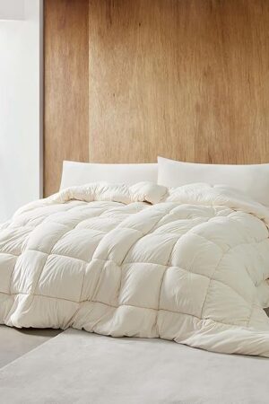 Byourbed Coma Inducer Queen Comforter Ivory Taupe