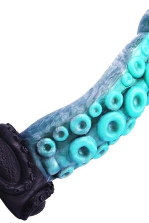 Huge Monster Tentacle Octopus Dildo for Beginners, Creature Alien Knot Dildo with Strong Suction Cup for Anal Massage, G Spot Colorful Fantasy Dildos Sex Toys for Women and Couple 8.67" (Blue)