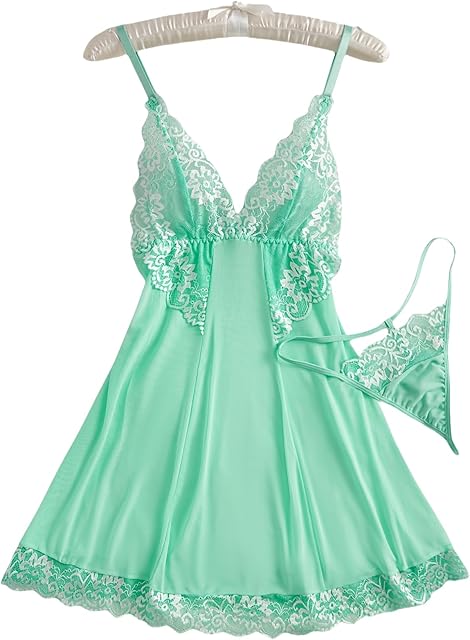Women's Lingerie Sexy Nightwear Nightgown Sexy Babydoll Chemise Sleepshirts S-XL