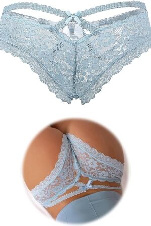 Women's Sexy Lace Thong Plus Size Tanga Briefs Panties Strings Lace Lingerie Naughty Cheeky Underwear