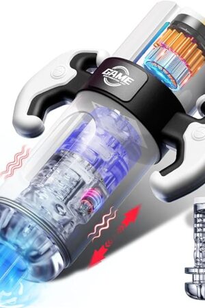 Automatic Male Masturbator - Male Sex Toy Stroker with 9 Thrusting & Vibrating Modes Blowjob Toy, Pocket Pussy Male Masturbators Penis Trainer with 3D Realistic Vagina, Adult Sex Toys for Men