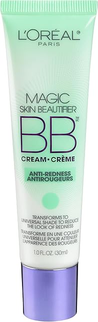L'Or?al Paris Makeup Magic Skin Beautifier BB Cream Tinted Moisturizer, Anti-Redness, 1 fl oz, 1 Count