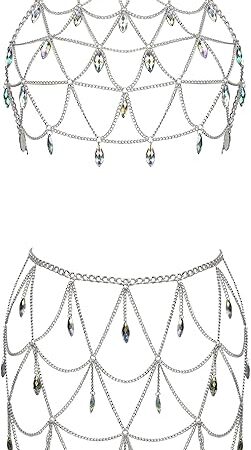 Womens Sexy Body Chains Suit Bikini Beach Body Jewelry