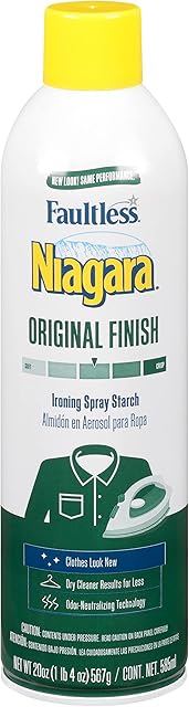Faultless Niagara F17 08120 Spray Starch Original, 20 Oz