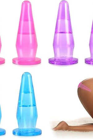 6Pcs Adult Finger Vibrator Accessories, Anal Butt Plug Finger Sleeve Vagina G-Spot Stimulator Anal Sex Toys for Adult Women Men Couples